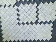 Laternen-weiße Marmormosaik-Fliesen-Klagen-Innenwand-Dekoration 305 x 305mm Größe