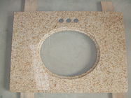 Beige Quarz-Sand-vorfabriziertprozentsatz Badezimmer-Eitelkeit Countertops-93%