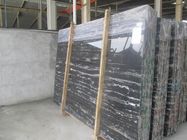 Portoro schwärzen Marmorplatte, feste Oberflächenmarmorblätter für Wände/Boden