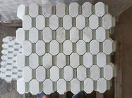 Künstliches Hexagon-weiße Carrara-Marmor-Fliesen, Hotel-weiße Carrara-Hexagon-Fliese