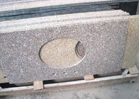 Die polierten Granit-Badezimmer-Eitelkeit Countertops-Platten/flammten Ende