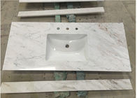 Weiße Carrara-Marmor-Stein Countertops polierten,/andere Endoberfläche