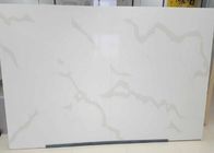 QS107 polierte weiße Platte künstlichen Calacatta-Quarz-Stein für Eitelkeit Countertop