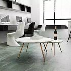 Einfache Marmorsteincountertops-rundes Quadrat, das Tischplatten für Gastfreundschafts-Möbel speist
