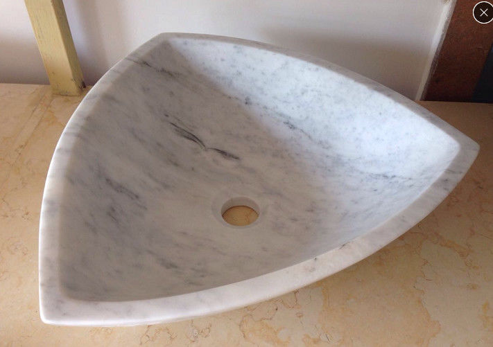 BECKEN-/Badezimmer-Wäsche-Wannen-hölzernes Ader-Marmor-Becken Arabescato weißes Marmor