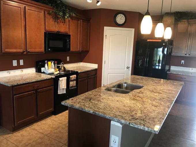 Venetianisches Goldfester Granit Worktops für Badezimmer-Eitelkeit/Küche