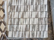 Moderne Marmormosaik-Wand-Fliese, 300 x 298mm Blatt-Naturstein-Mosaik-Fliese