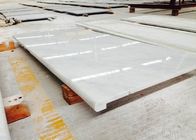 Weiße/beige Marmorbadezimmer-Eitelkeit Countertops polierten feste Oberfläche