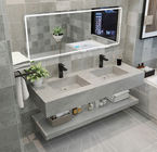 Technik von integrierten Badezimmer-Eitelkeit Steincountertops