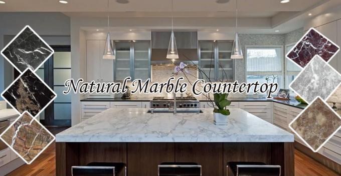 Poliermarmorküche heißer Verkauf Prefeb Countertop